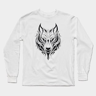 Wolf Animal Freedom World Wildlife Wonder Vector Graphic Long Sleeve T-Shirt